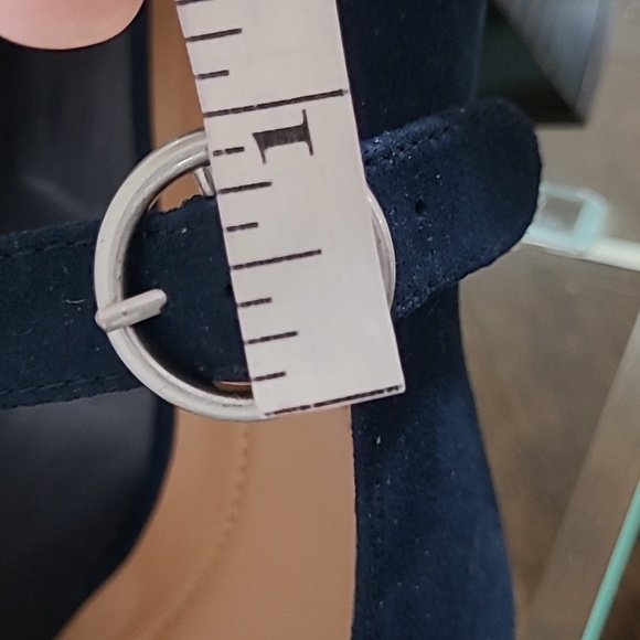 Style & Co. Macys JURNAE Navy Suede Block Heel Pumps Womens Mary Jane Shoes - Picture 8 of 10